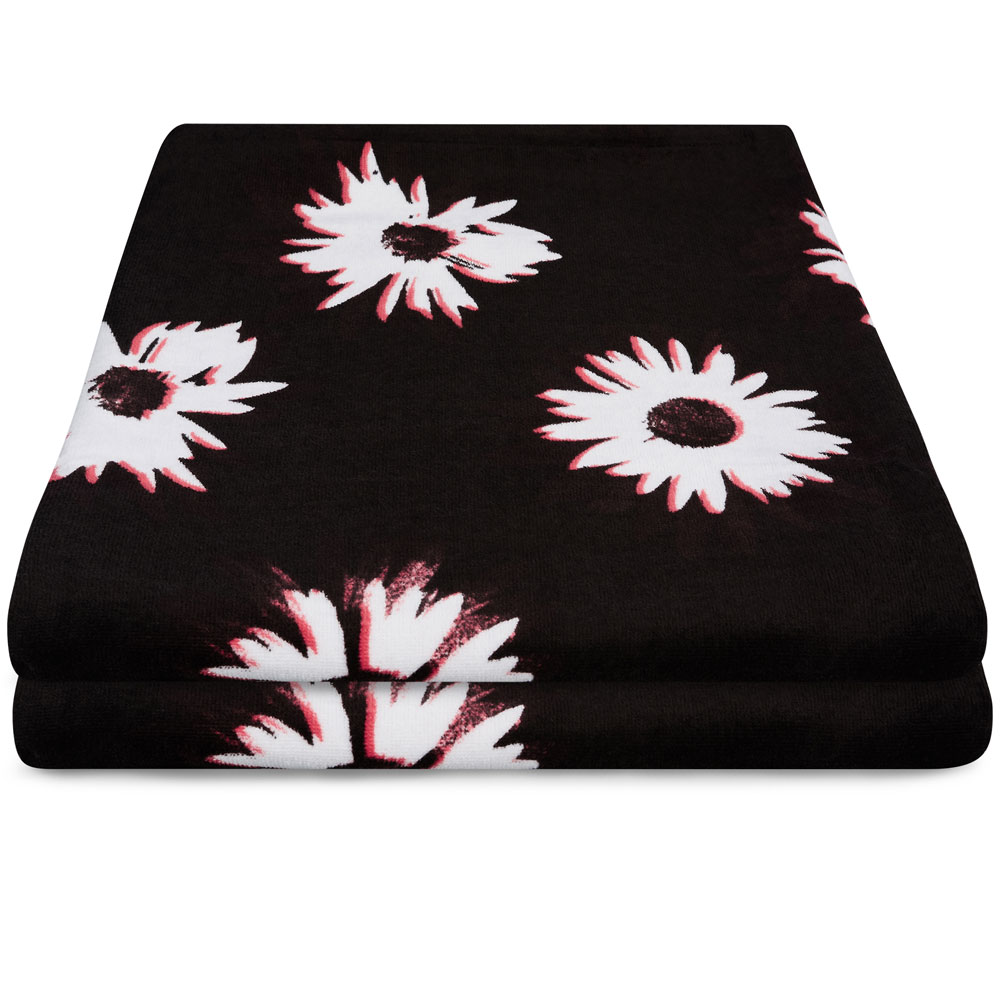 Mystic Serviette Quickdry noir/blanc foto 1