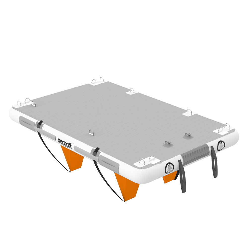 Diamond deck gris small plateforme gonflable