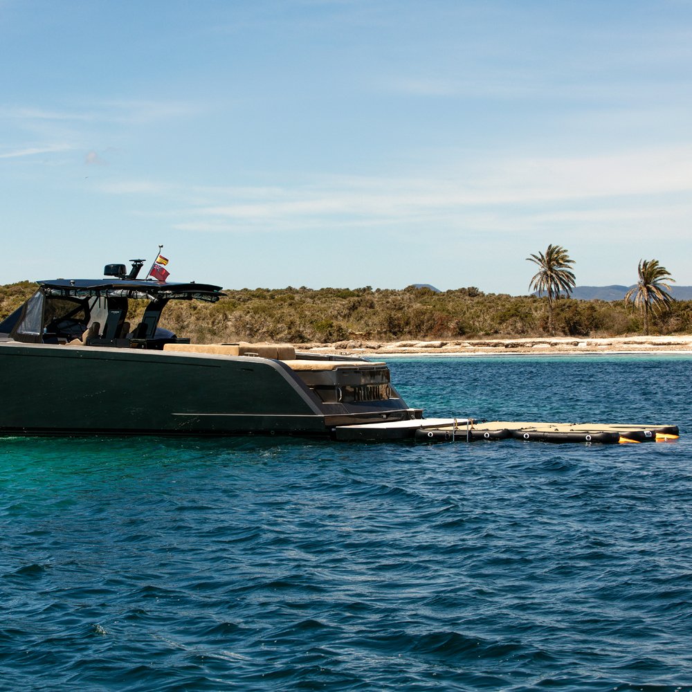 SeaRaft Teak deck noir small plateforme gonflable 13