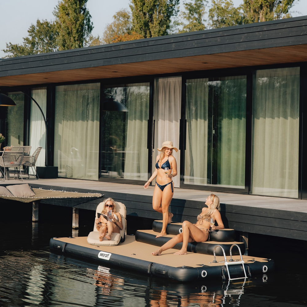SeaRaft Teak deck noir small plateforme gonflable 4