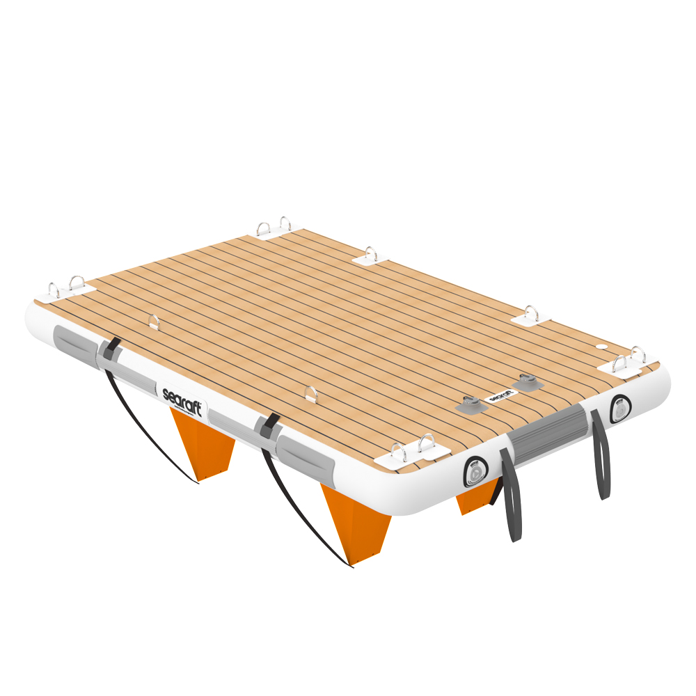 Teak deck gris small plateforme gonflable