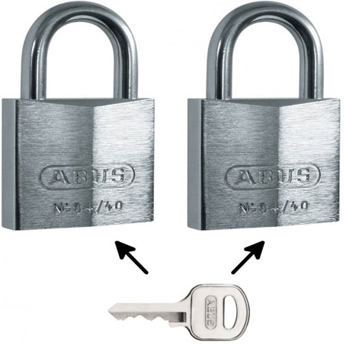 Abus cadenas marin acier trempé 40mm 2 pièces foto 1