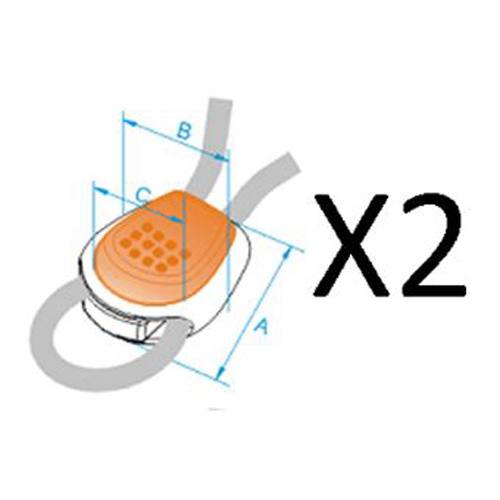 Jobe système de verrouillage de lacet pour chausses de wakeboard (2 pièces) 2