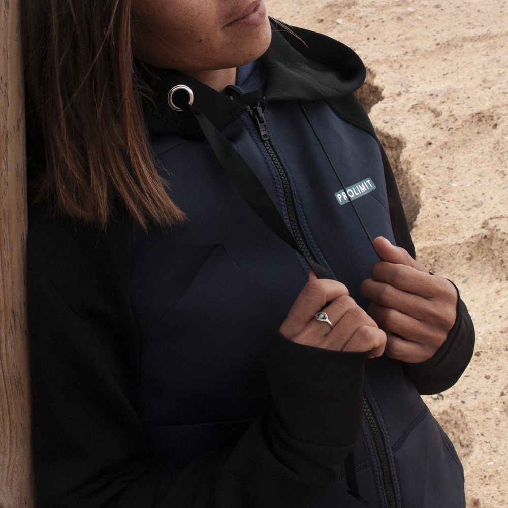 Prolimit sup sweat à capuche pour femmes 1,5 mm noir 3