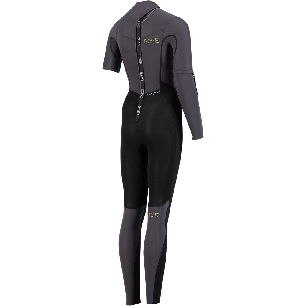 Edge fullsuit 3/2 avec manches amovibles backzip combinaison femme noire