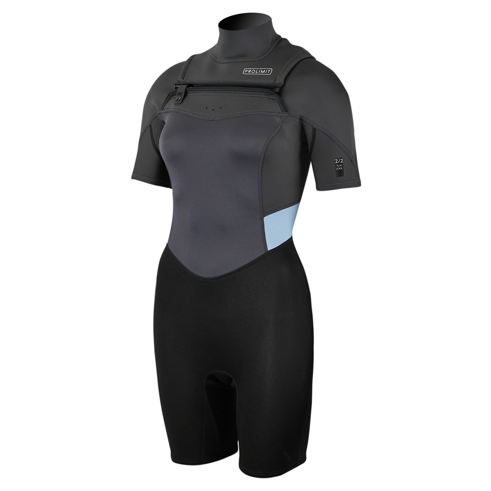 Prolimit Fire shorty Freezip 2/2 mm combinaison femme bleu/gris foto 1