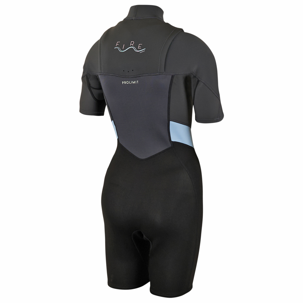 Prolimit Fire shorty Freezip 2/2 mm combinaison femme bleu/gris 2