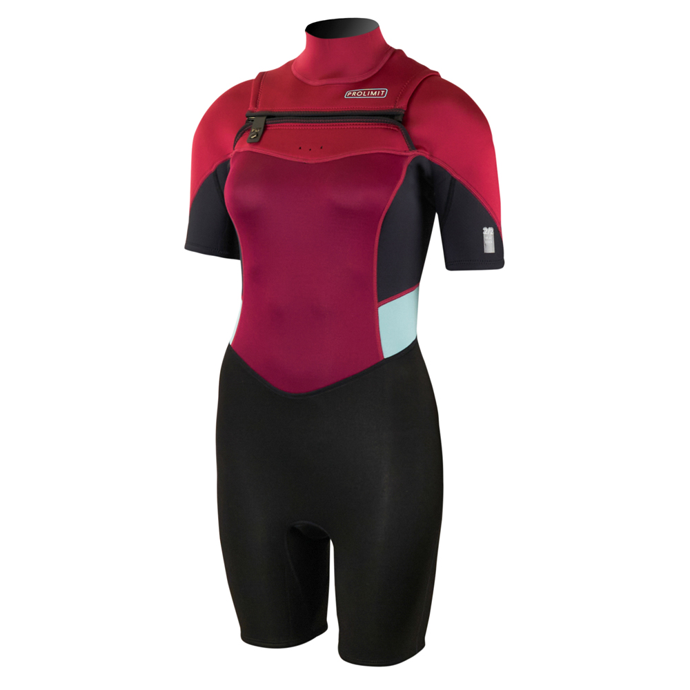 Prolimit Fire shorty Freezip 2/2 mm noir/wine femme foto 1