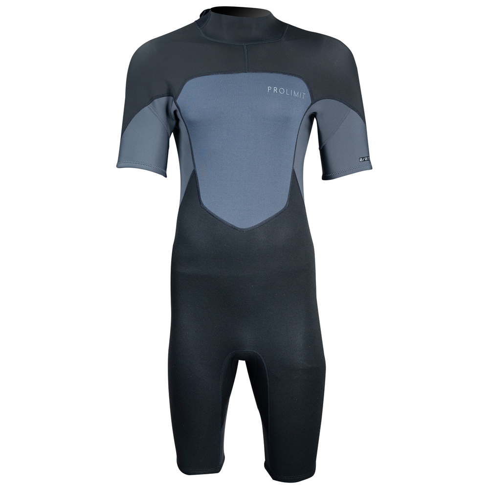 Fusion shorty homme noir fermeture dos 2/2 mm