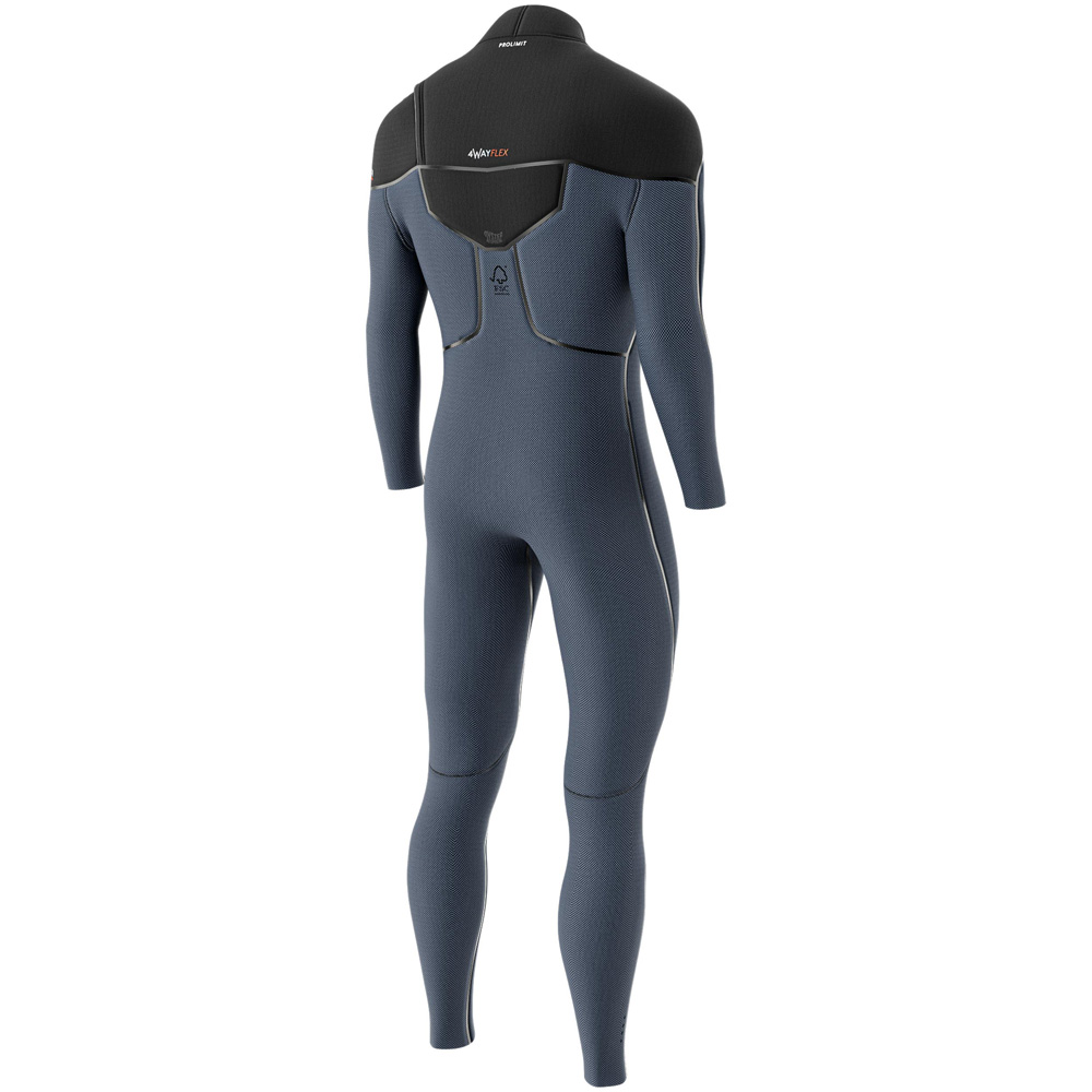 Prolimit Vapor 6/4 mm combinaison homme fermeture poitrine bleue 3