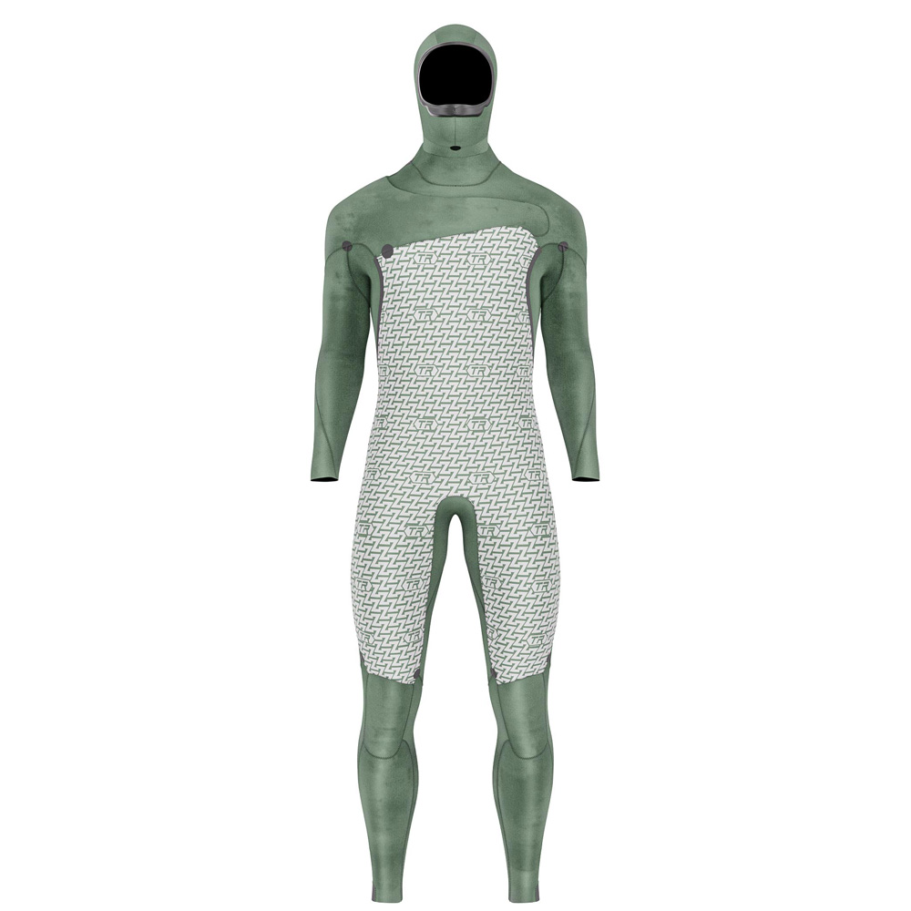 Prolimit Mercury steamer 6/4 mm combinaison homme fermeture poitrine noire avec capuche 5