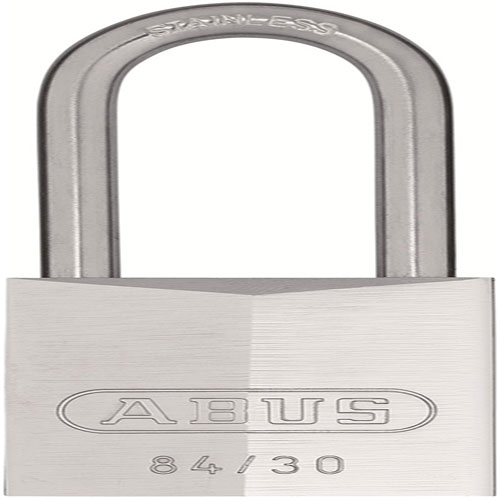 Abus cadenas avec boîtier en laiton chromé et anse en acier inoxydable 30mm foto 1