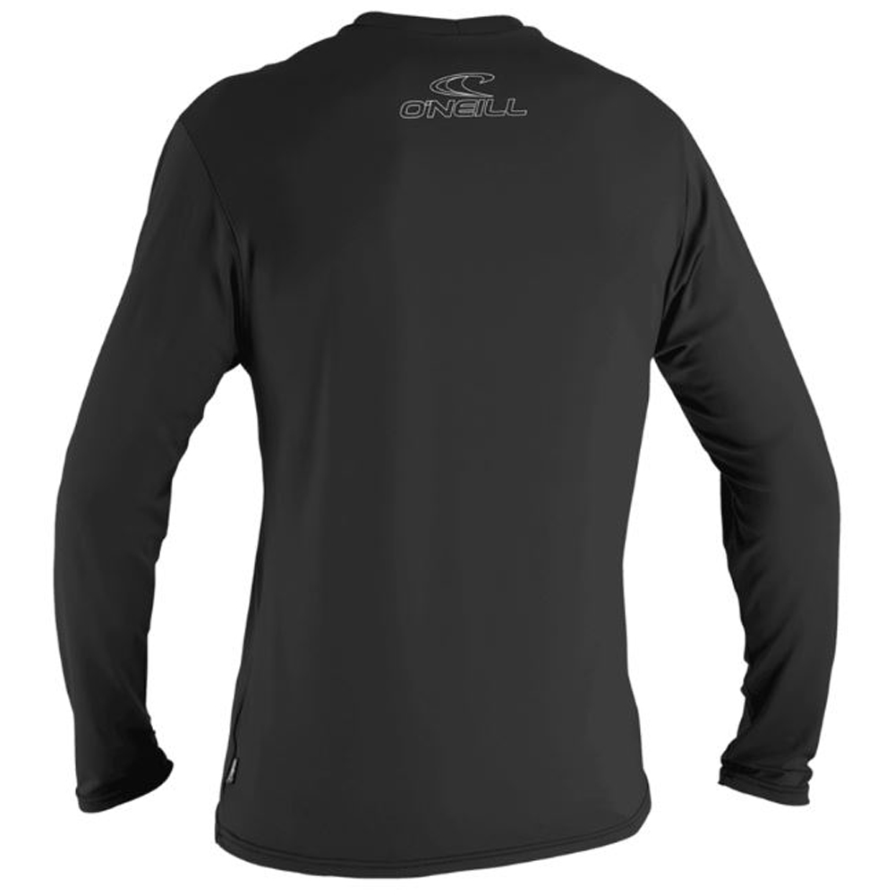 Maillot de protection UV à manches longues pour hommes noir