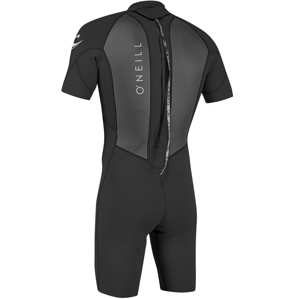 Oneill Reactor-2 2mm shorty homme noir fermeture dos 3