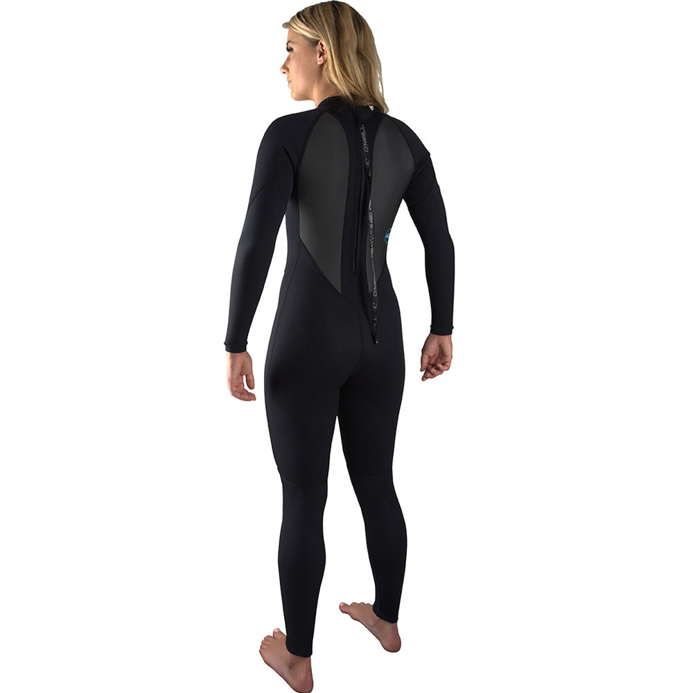 Oneill Reactor-2 3/2mm fullsuit femme noir fermeture dos 3