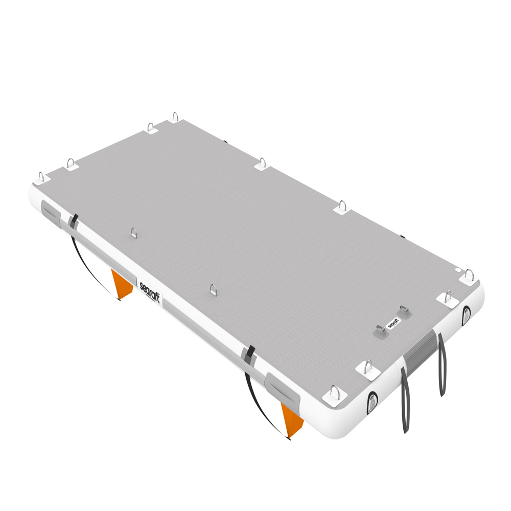 Diamond deck gris medium plateforme gonflable