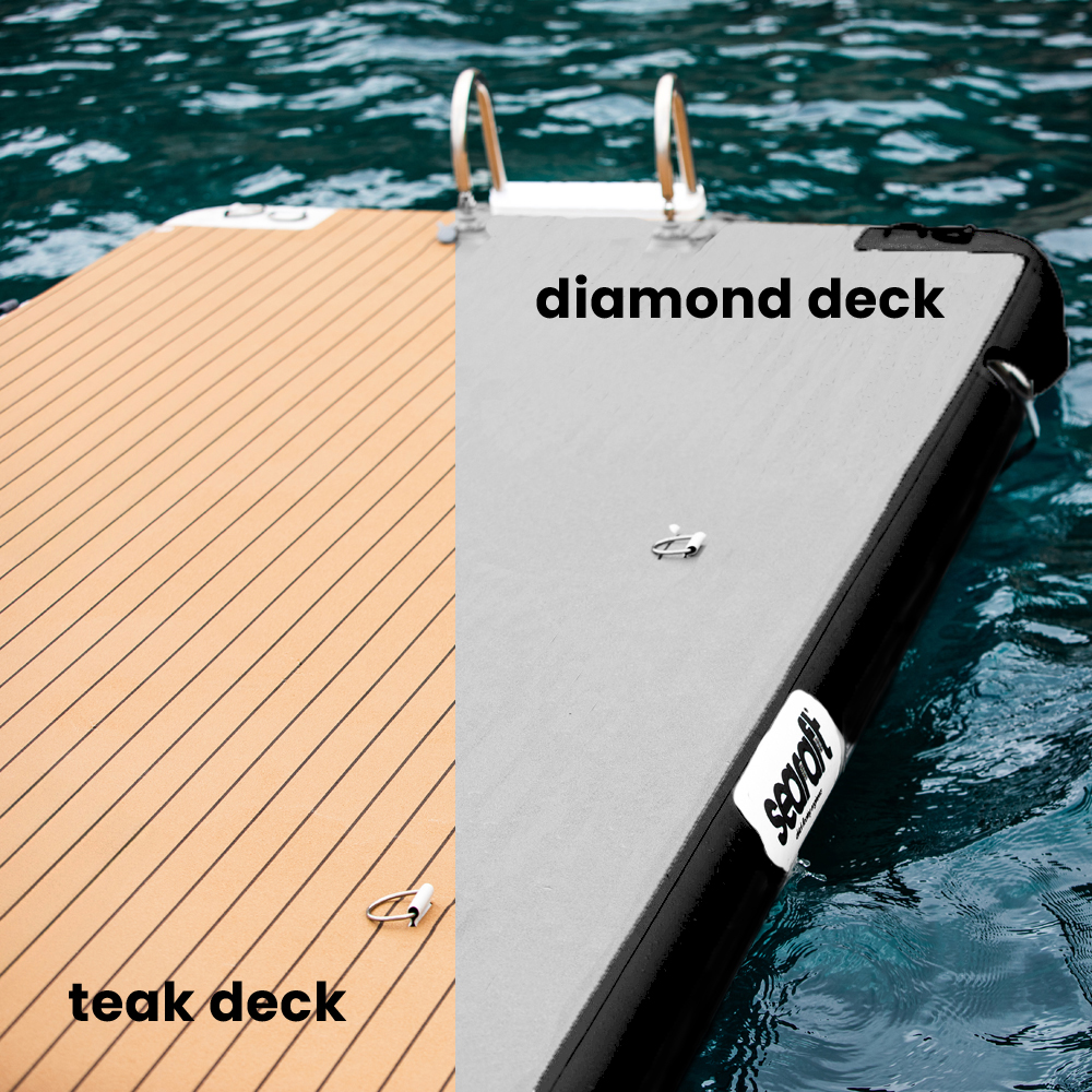 SeaRaft Teak deck noir medium plateforme gonflable 3