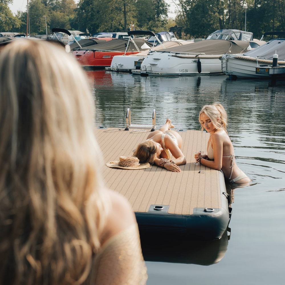 SeaRaft Teak deck noir medium plateforme gonflable 7