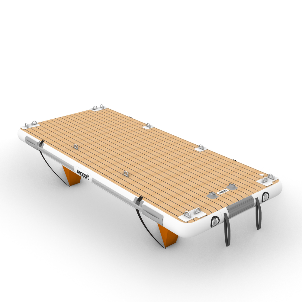 Teak deck gris medium plateforme gonflable