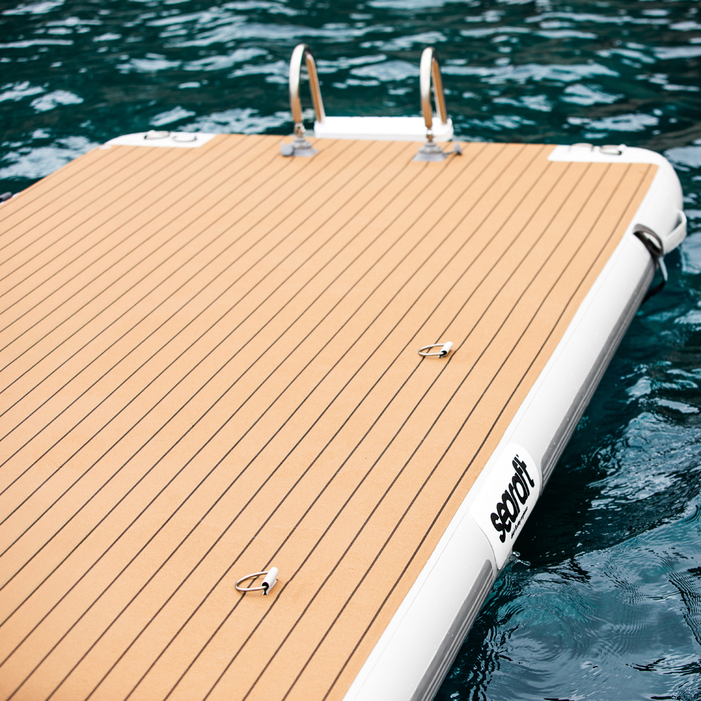 SeaRaft Teak deck gris medium plateforme gonflable 4