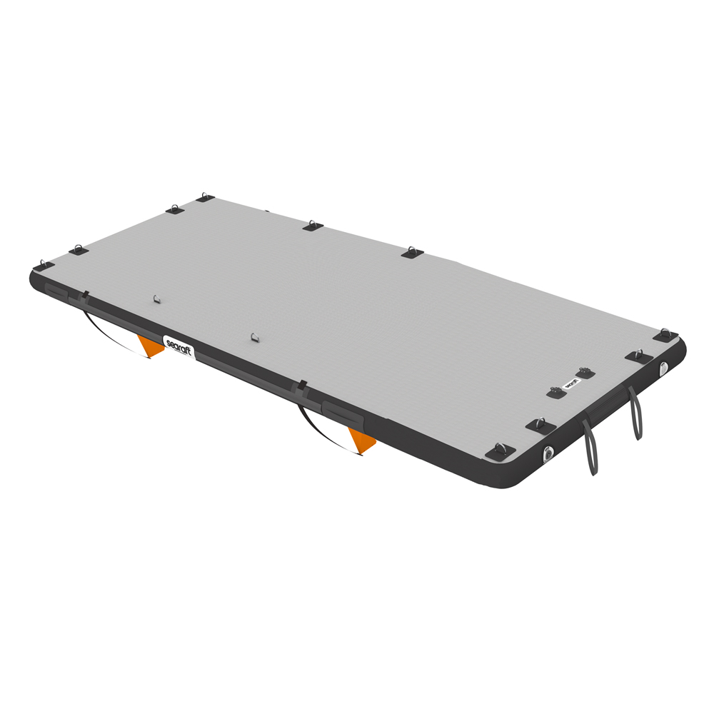 Diamond deck noir large plateforme gonflable