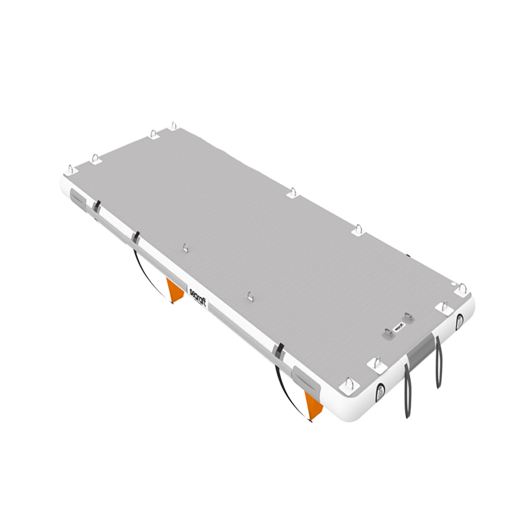 Diamond deck gris large plateforme gonflable