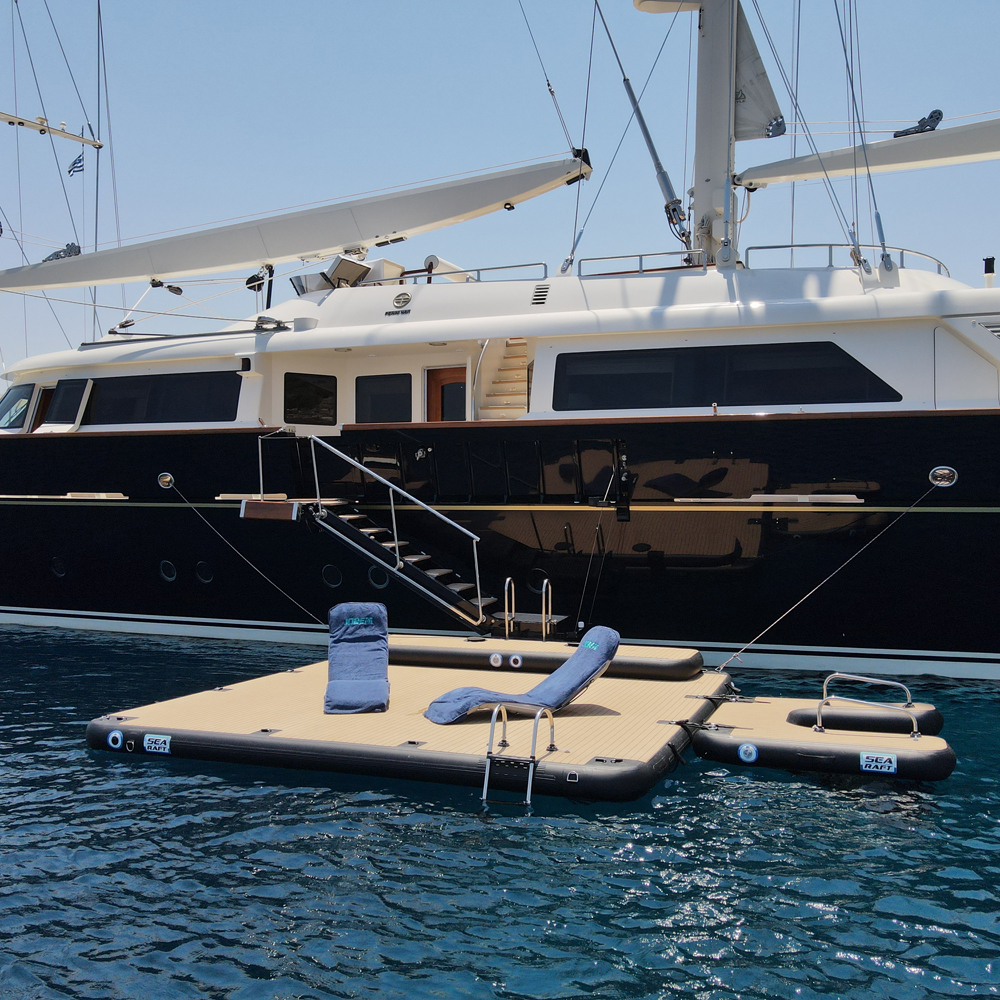 SeaRaft Diamond deck noir x-large plateforme gonflable 12