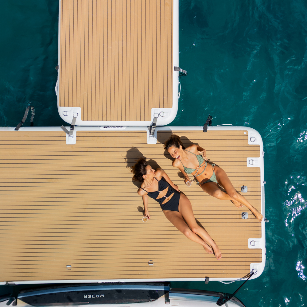 SeaRaft Diamond deck noir x-large plateforme gonflable 4