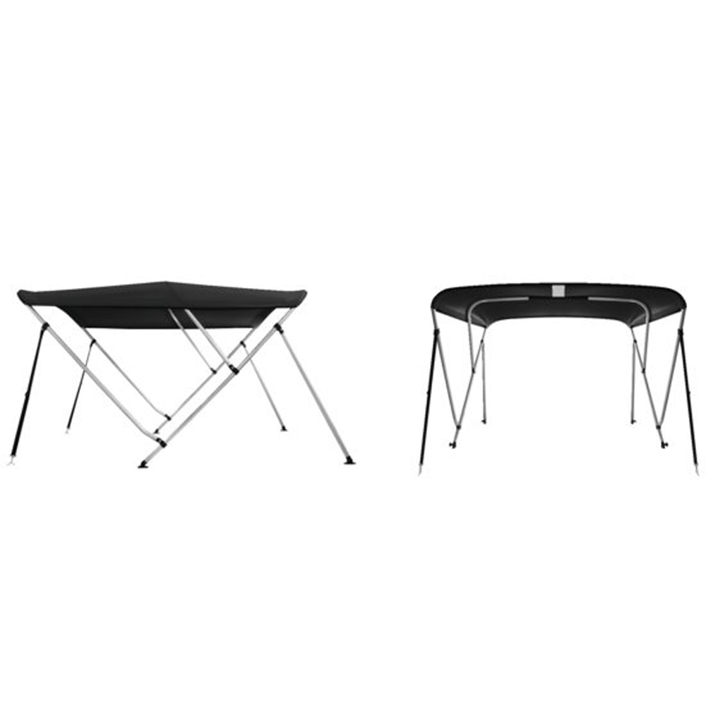 Talamex top bimini deluxe 3 arceaux 183 x 216 - 229 x 117cm bleu marine 3