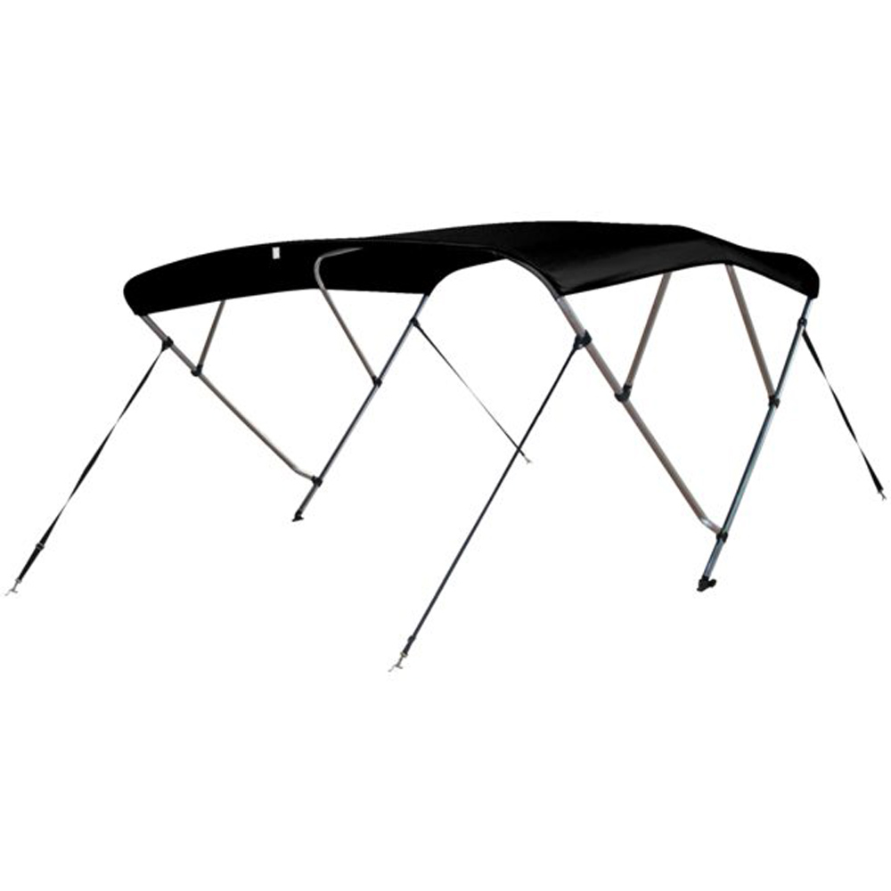 Talamex top bimini deluxe 4 arceaux 240 x 185 - 198 x 137cm bleu marine foto 1