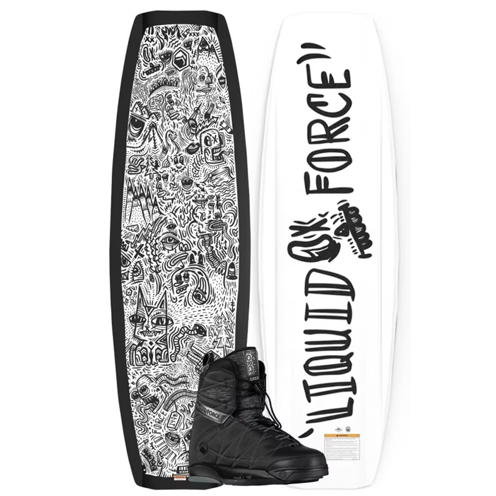 Liquid Force Ensemble de wakeboard Apex 134 cm avec Classic 6x fixations foto 1