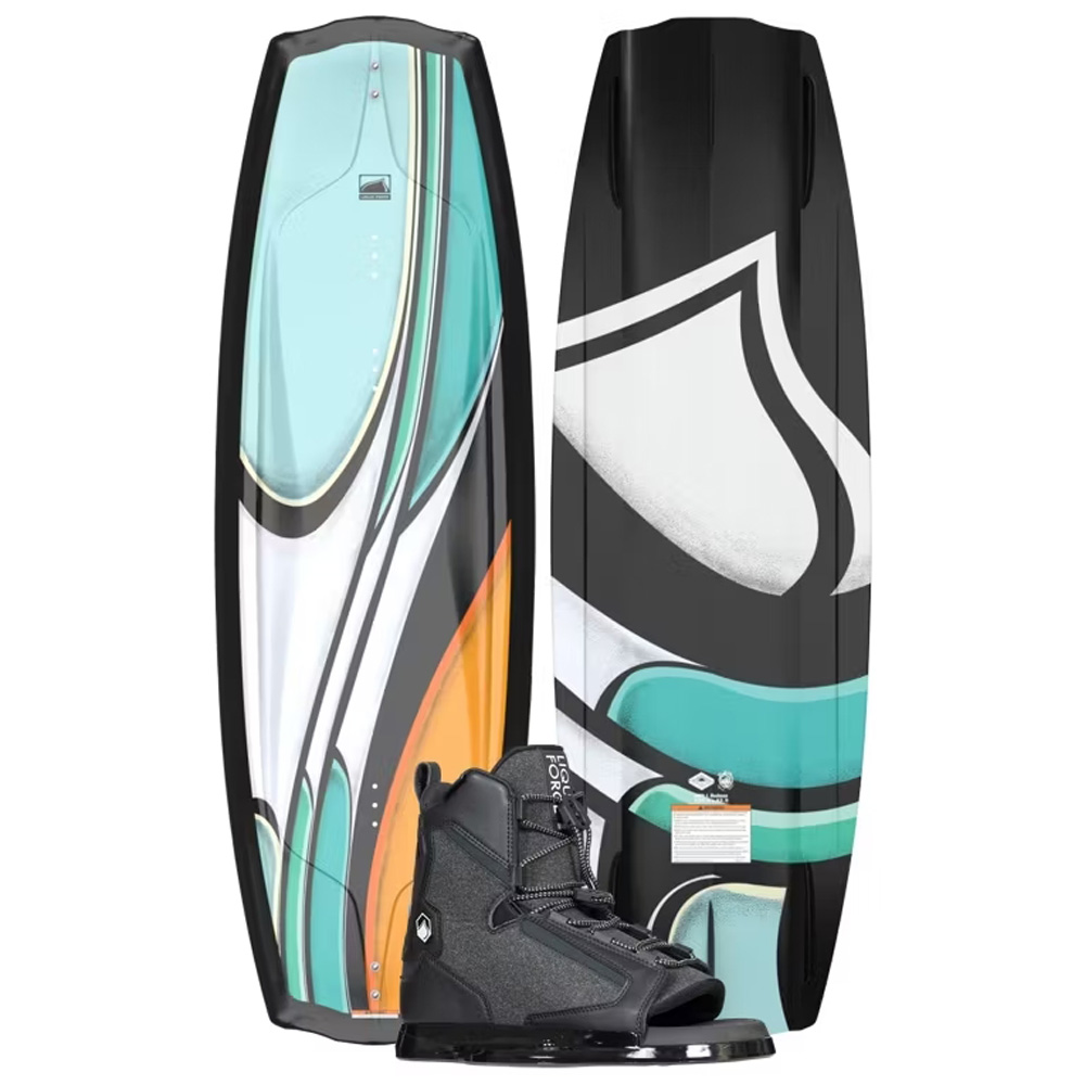 Ensemble de planche de wakeboard Liquid Force Trip 139 cm avec fixations Index