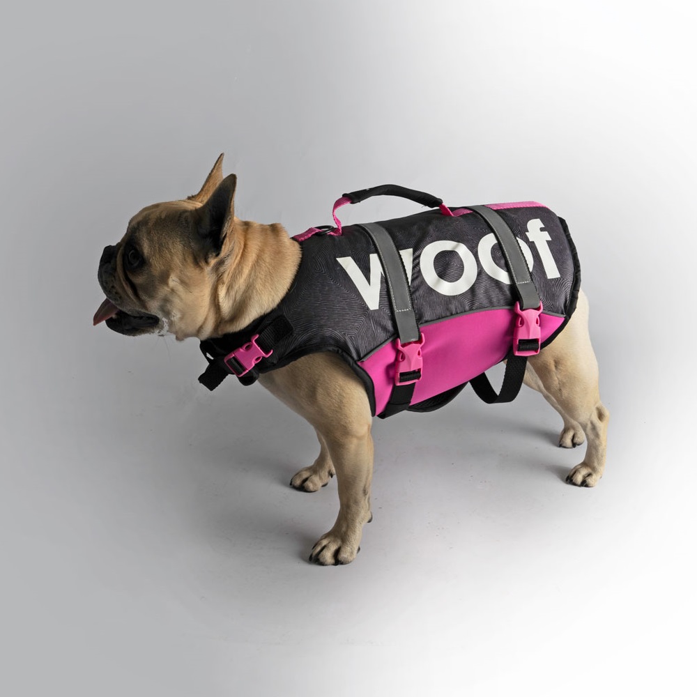 gilet de sauvetage pour chien rose