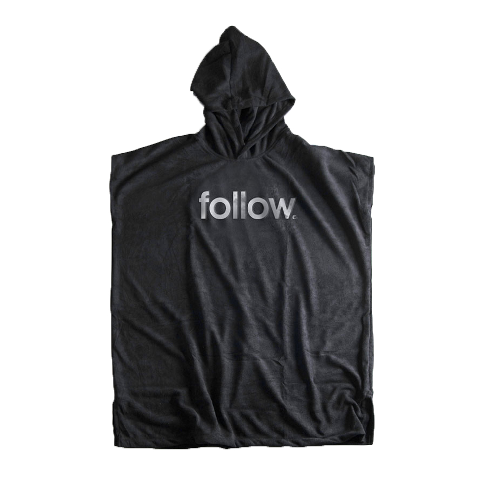 Hooded Towelie poncho à capuche noir unisexe