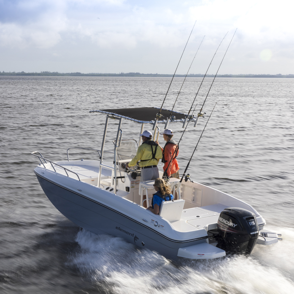 Fishmaster Original T-Top poli avec toile rouge 7