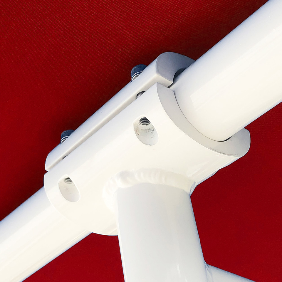Fishmaster Original T-Top blanc avec toile rouge 3