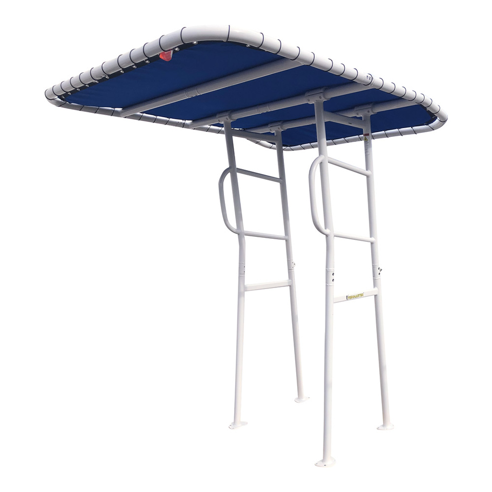 Fishmaster Original T-Top blanc avec toile bleue 2