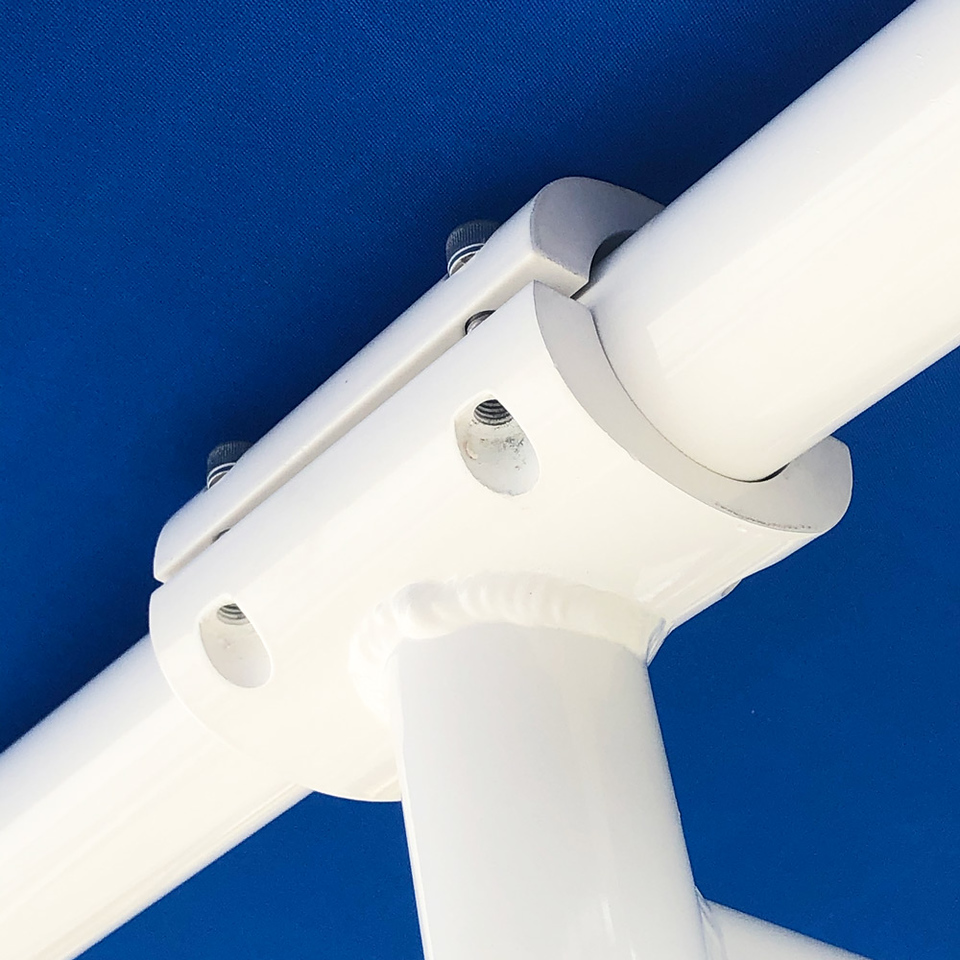 Fishmaster Original T-Top blanc avec toile bleue 6