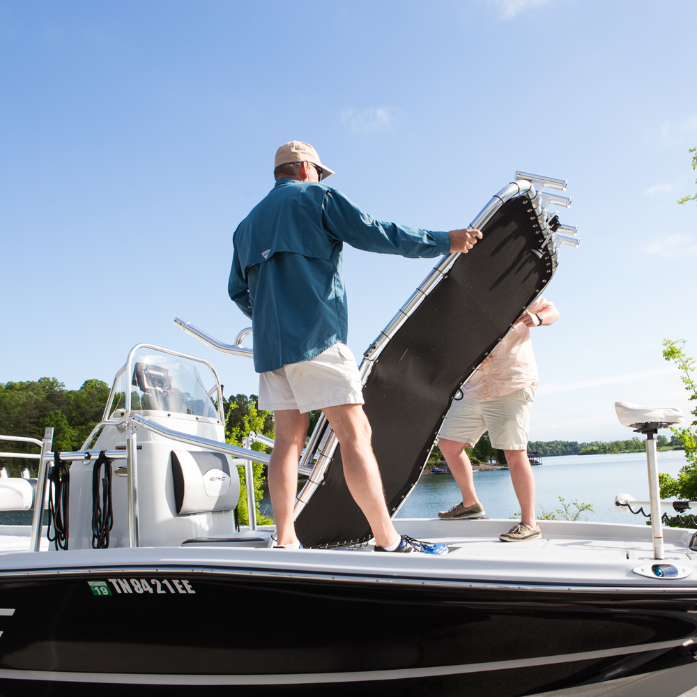 Fishmaster Original T-Top noir avec toile rouge 7