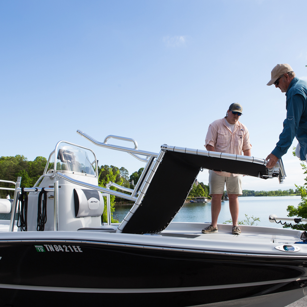 Fishmaster Original T-Top noir avec toile rouge 8