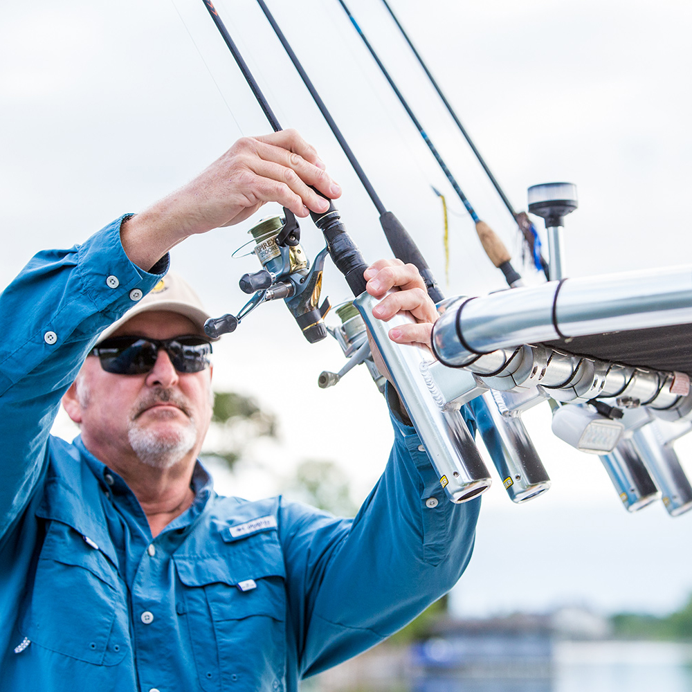 Fishmaster support de canne à pêche réglable poli 10