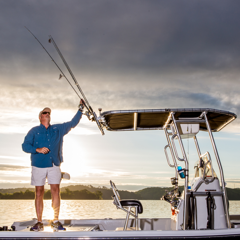 Fishmaster support de canne à pêche réglable poli 12