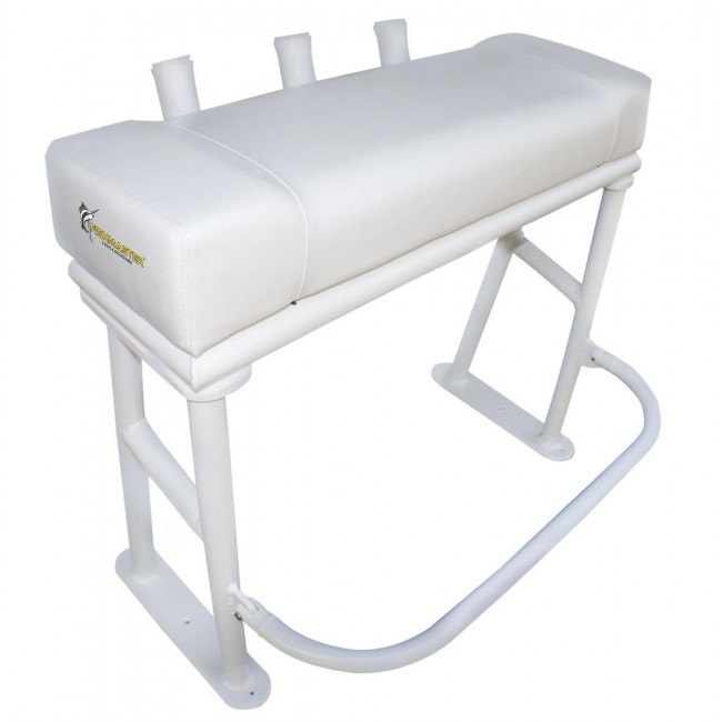 Fishmaster Original T-Top chaise blanche avec coussin blanc foto 1