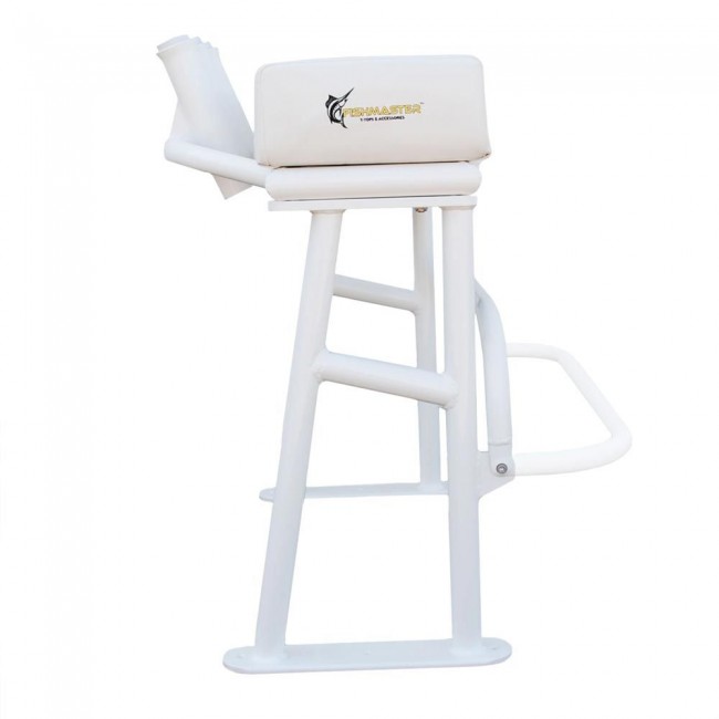 Fishmaster Original T-Top chaise blanche avec coussin blanc 2
