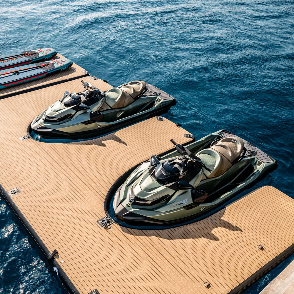 SeaRaft M-Shape jet ski dock gonflable rond noir 5
