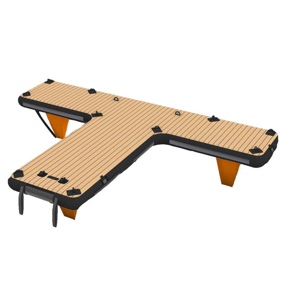 SeaRaft T-Shape jet ski dock gonflable noir foto 1