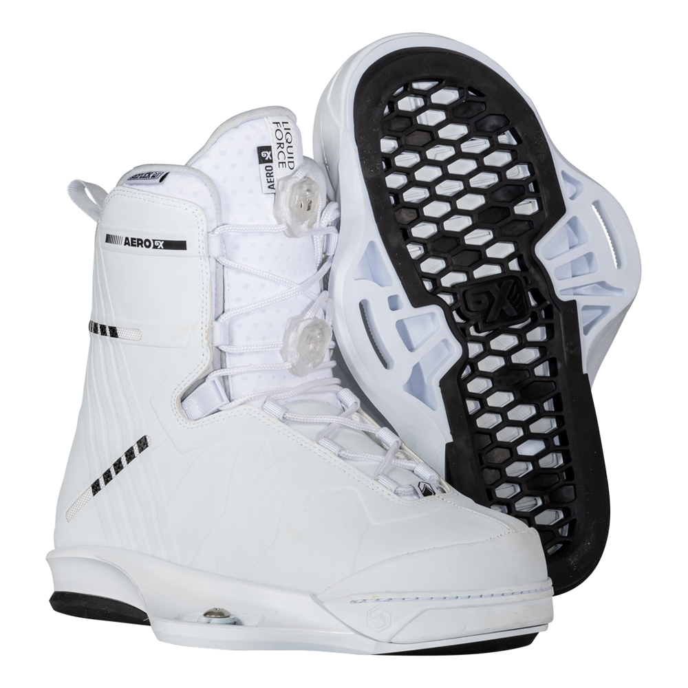 aero 6X chausses de wakeboard blanches