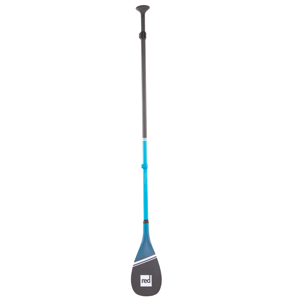 red paddle pagaie Hybrid Carbon bleue