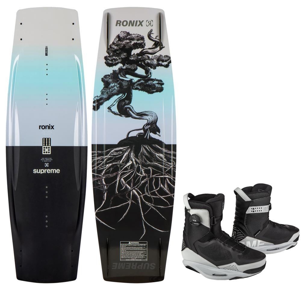 Ronix Supreme set de wakeboard 141 cm avec chausses Supreme Boa