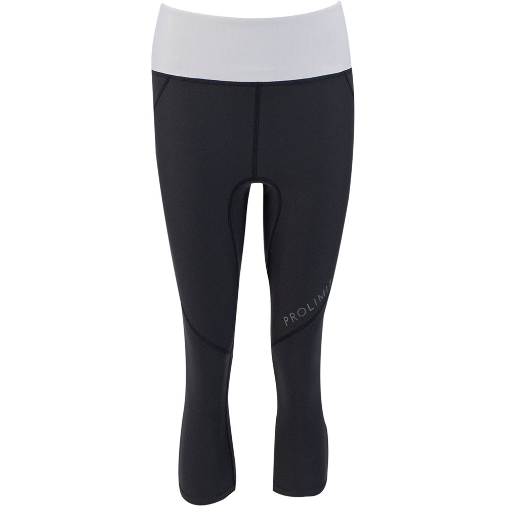 Prolimit Pantalon de SUP pour femmes 3/4 noir/gris